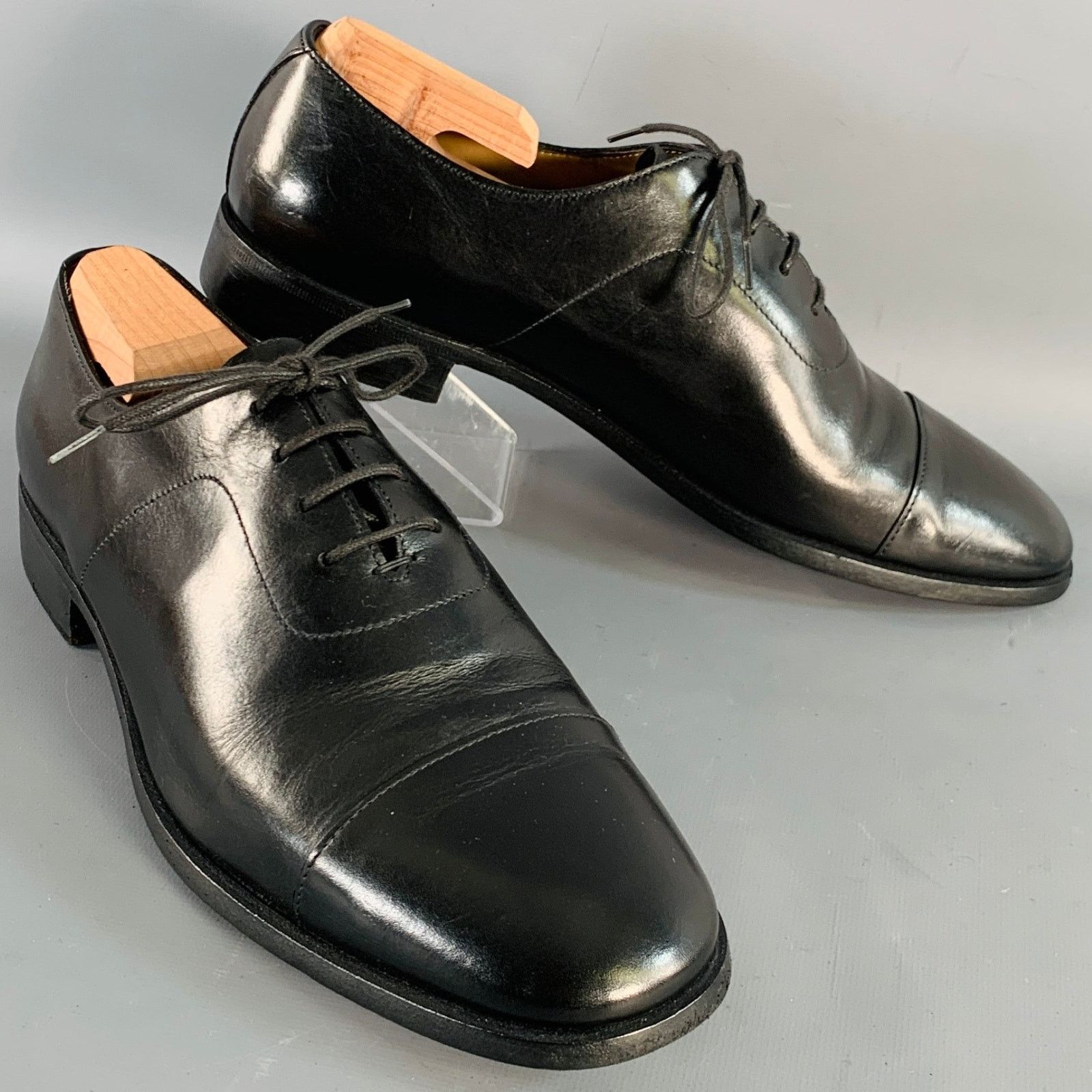 Jil Sander Men\'s Light Gray Leather Derby Oxfords Jil Sander Jil Sander Metal Eyelet Derby Calf Leather | Grailed main image 4
