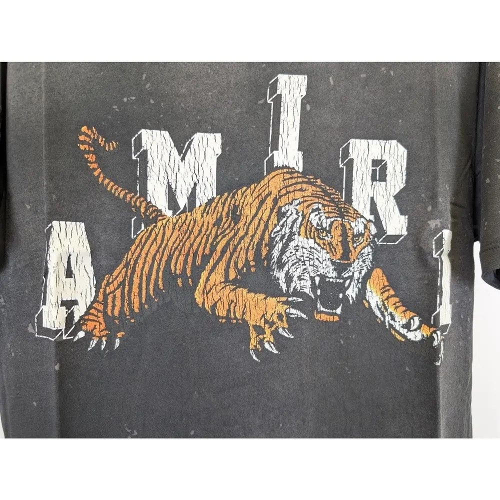 Amiri o1rshd1 Q:2 / Vintage Tiger Tee T-Shirt in Black Size US M / EU 48-50 / 2 - 5 Thumbnail