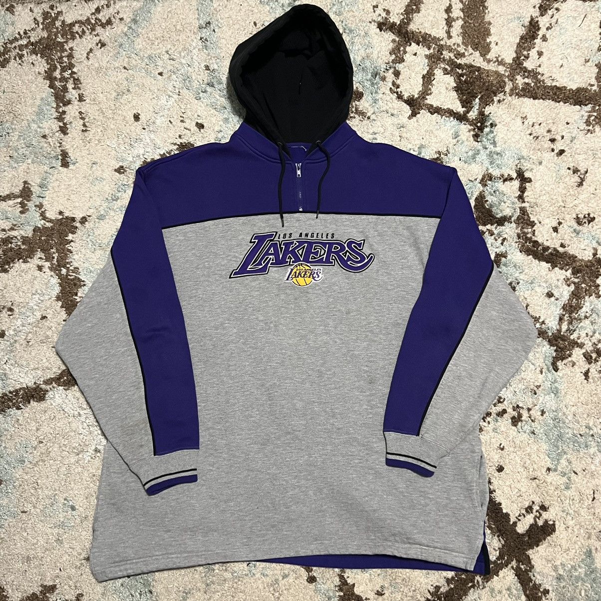 Vintage Los Angeles Lakers NBA Hoodie Size 2XL 90s