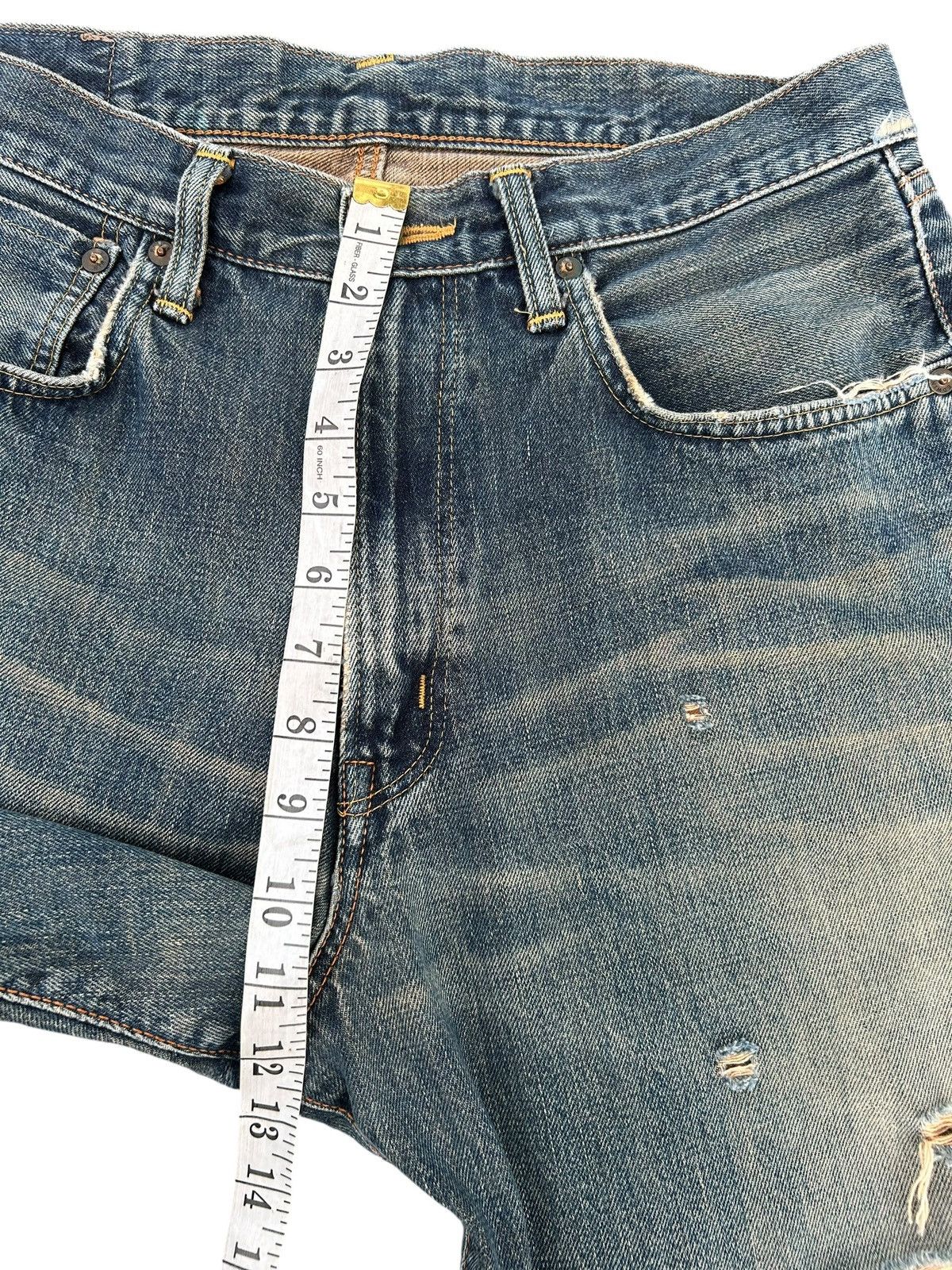 Kapital Vintage Edwin 505 Selvedge Rusty Baggy Distressed Denim jean Size US 32 / EU 48 - 19 Thumbnail