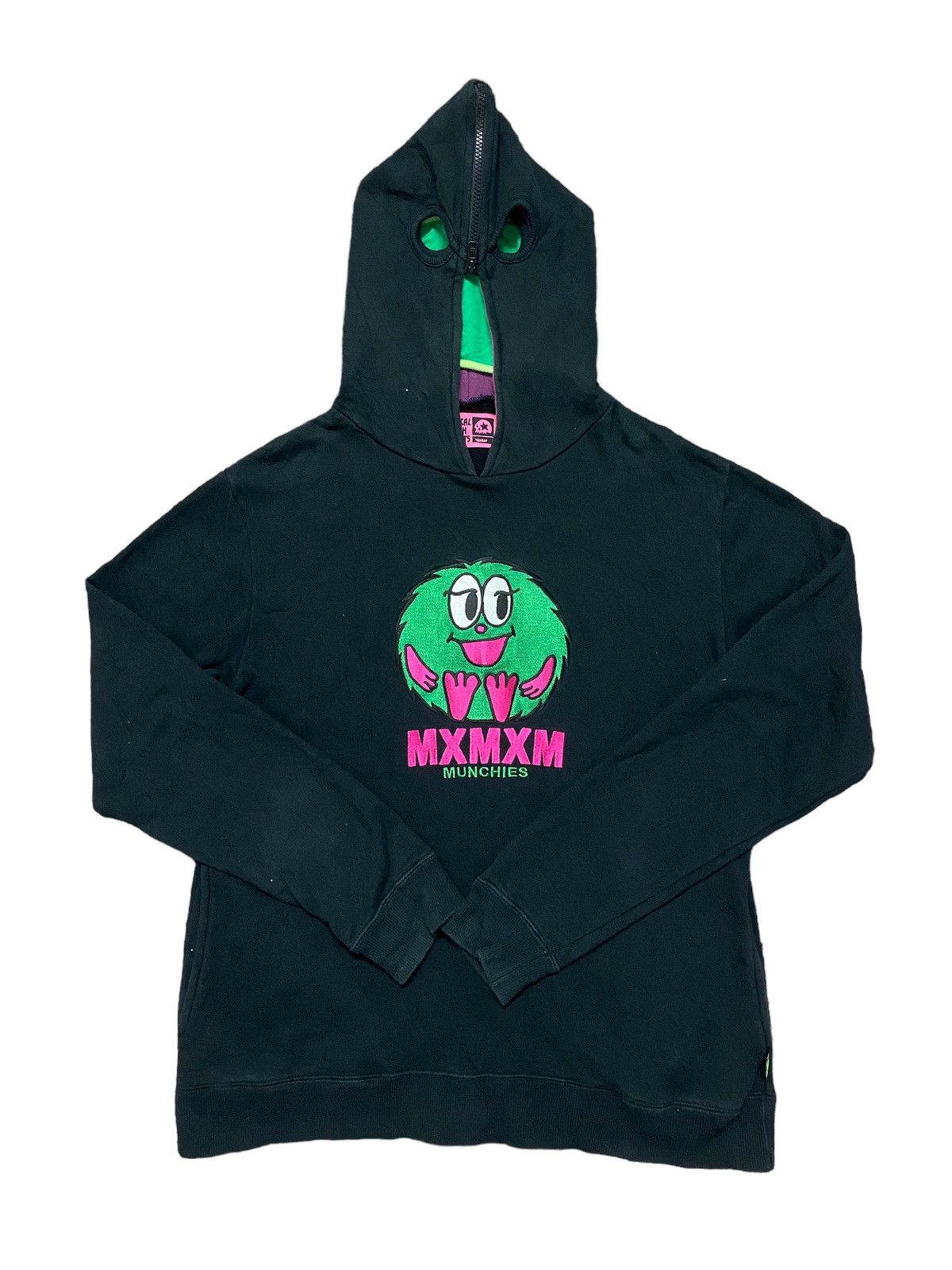 Image of Archival Clothing x Seditionaries Magical Mosh Misfits Mxmxm Munchies Hoodie Embroidered in Black (