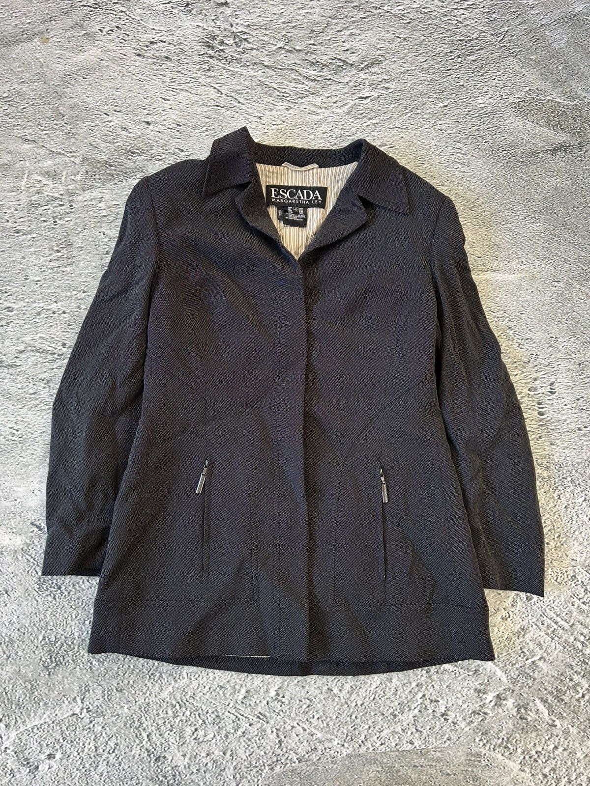 Escada Escada Blazer Vigin Wool black Size S / US 4 / IT 40 - 1 Thumbnail