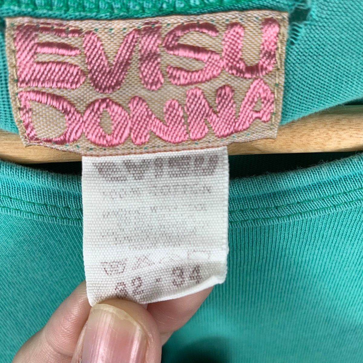 Evisu Vintage Evisu Donna Multi-Pocket Teal Tee Size US XS / EU 42 / 0 - 13 Thumbnail