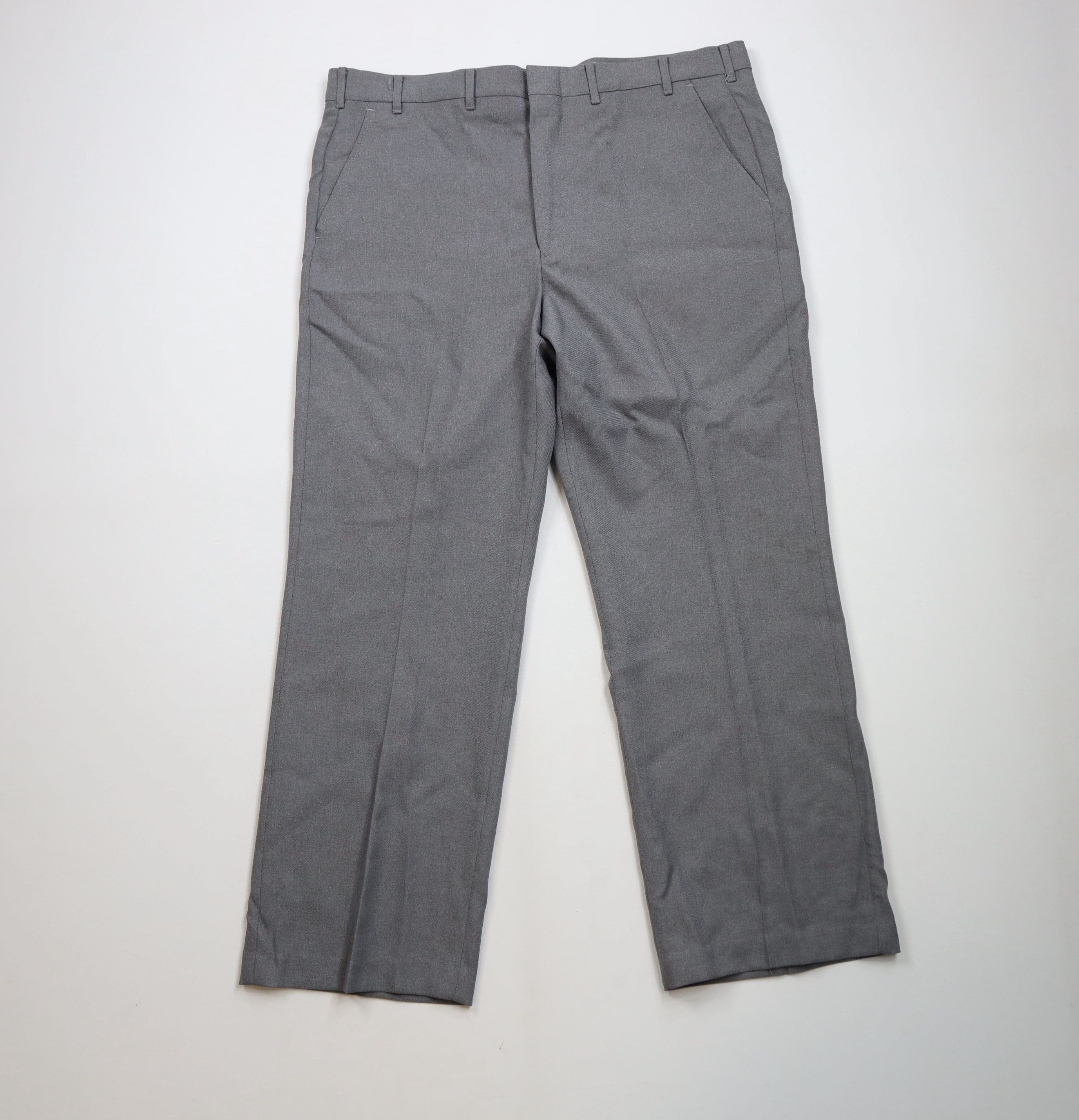 Vintage Vintage 70s Streetwear Knit Bell Bottoms Chino Pants Gray Size US 40 / EU 56 - 1 Thumbnail