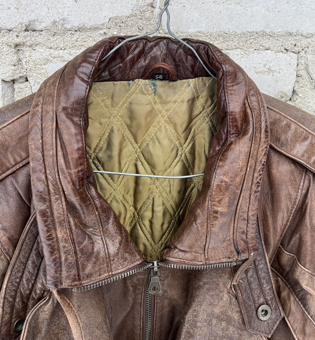 Other The Genuine Leather Trapper Jacket Heavy Vintage 90's Brown Size US XL / EU 56 / 4 - 2 Thumbnail