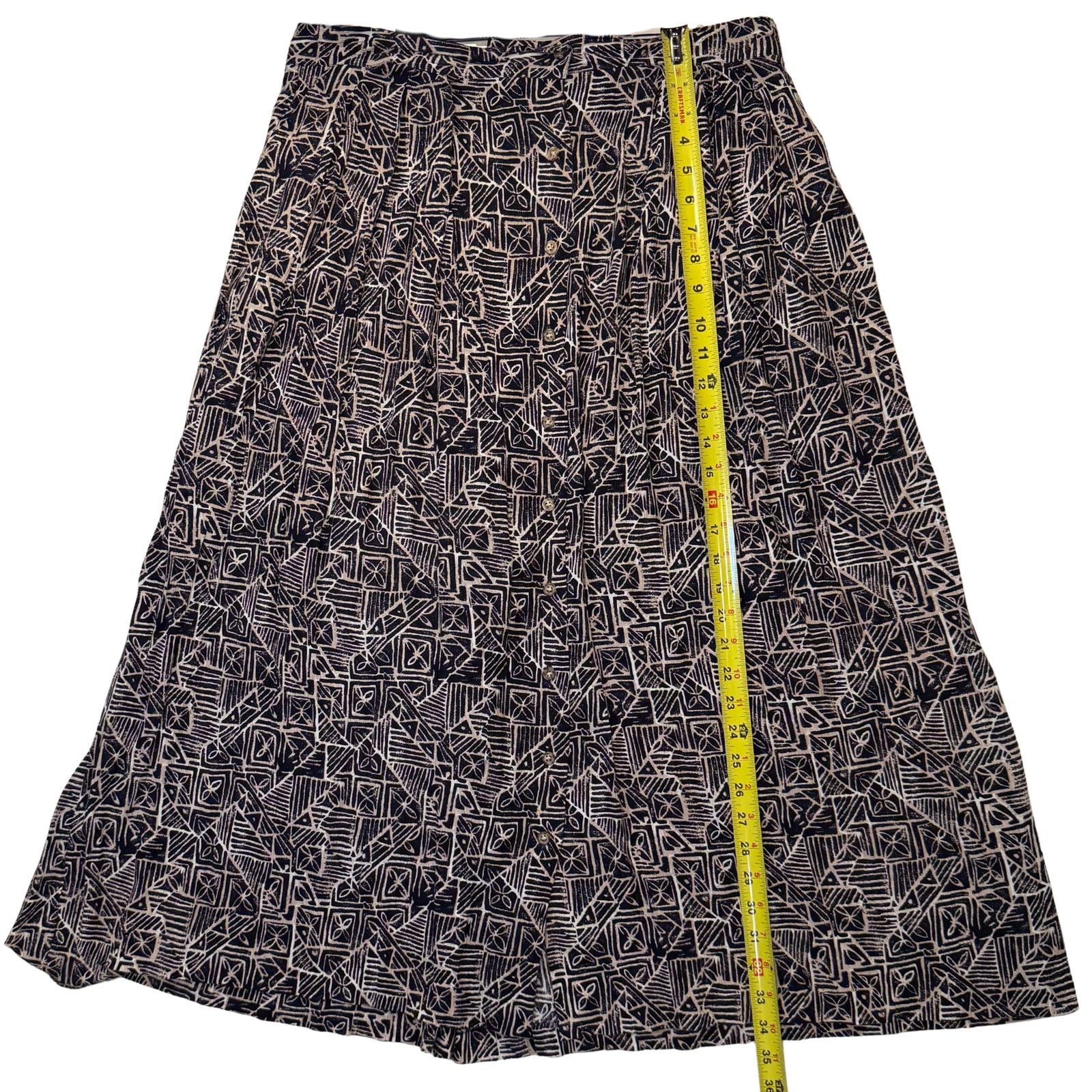 Vintage Vintage Y2K Flowy Boho Plus Size Maxi Skirt | SK & Company Size 38" / US 16 / IT 52 - 4 Thumbnail