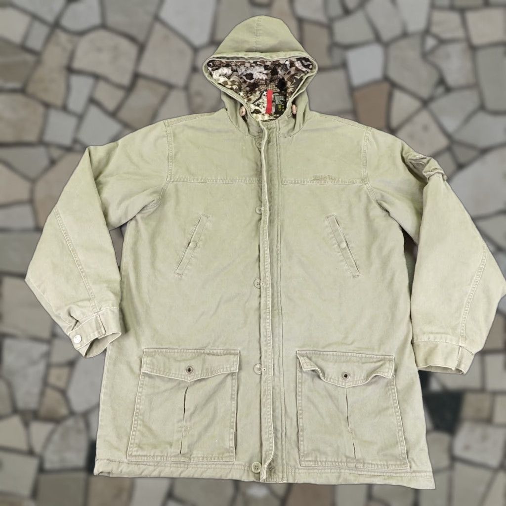 Quiksilver VINTAGE Quiksilver Jacket Mens XL Khaki Tan Quilted Field Utility Coat Zip Button Up Size US XL / EU 56 / 4 - 1 Thumbnail