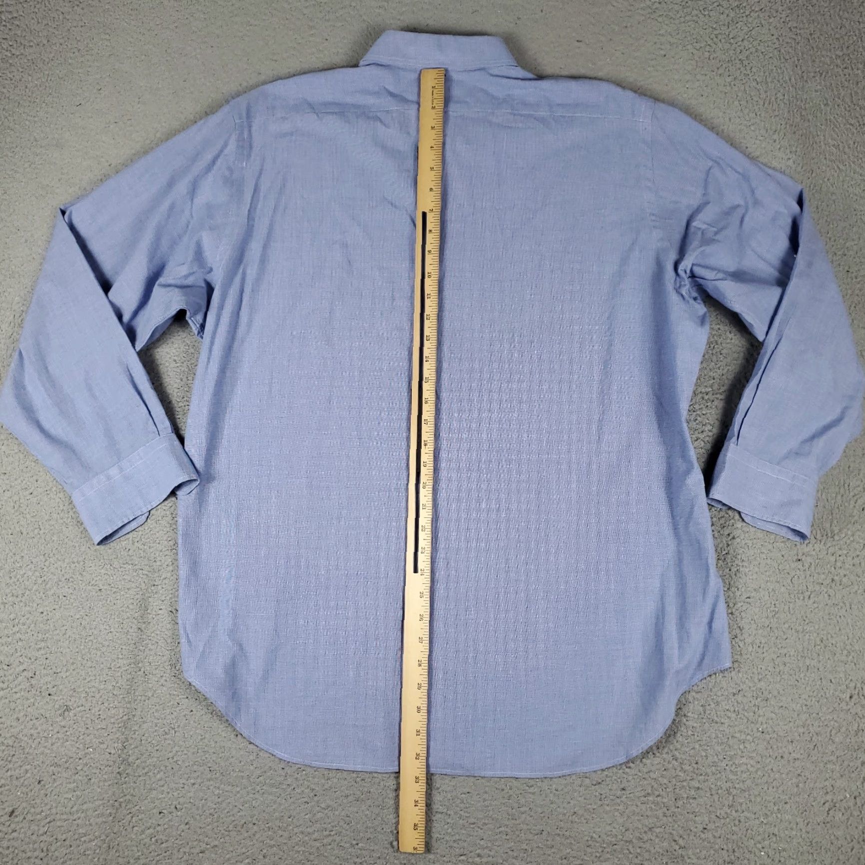 Ralph Lauren Ralph Lauren Shirt Mens Size 17 Blue Dress Shirt Button Down Collared Long Sleeve 17 In Navy Blue American Classic Modern Vintage No Size 46R - 4 Thumbnail