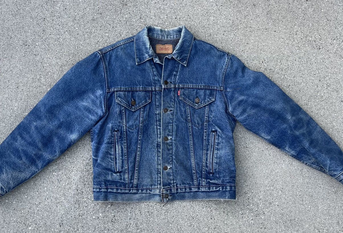 Vintage Levi's Denim Blanket Lined Jacket Trucker Jean 70506