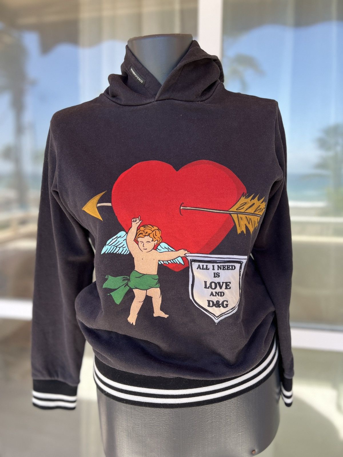 Dolce & Gabbana Dolce & Gabbana Cupid Hoodie Size S / US 4 / IT 40 - 2 Thumbnail