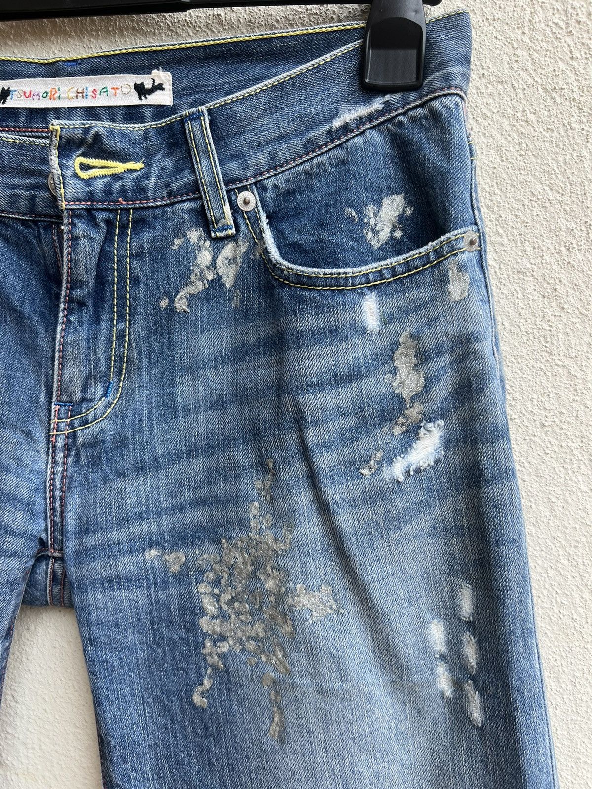 Tsumori Chisato Tsumori Chisato Distressed Denim Painter Short Pant Size US 30 / EU 46 - 10 Thumbnail