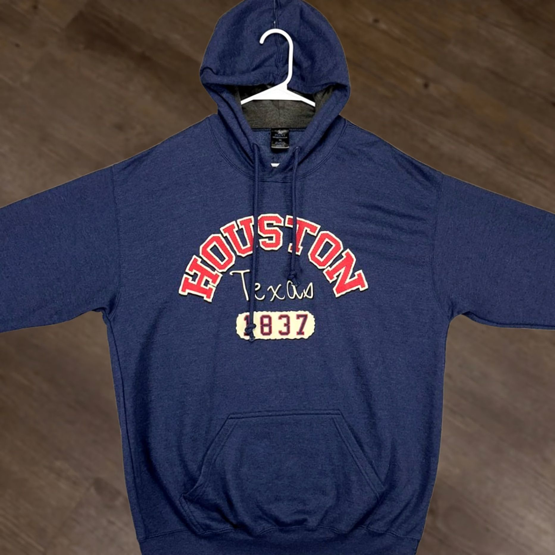 Vintage Houston XL Blue Pullover Sweatshirt Mens Sportswear Hoodie Size US XL / EU 56 / 4 - 1 Thumbnail