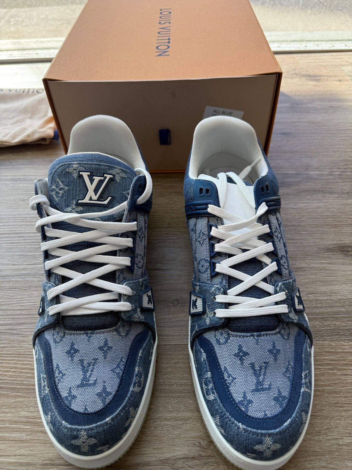 Louis Vuitton Louis Vuitton Denim trainer Sneakers Size US 12 / EU 45 - 3 Thumbnail
