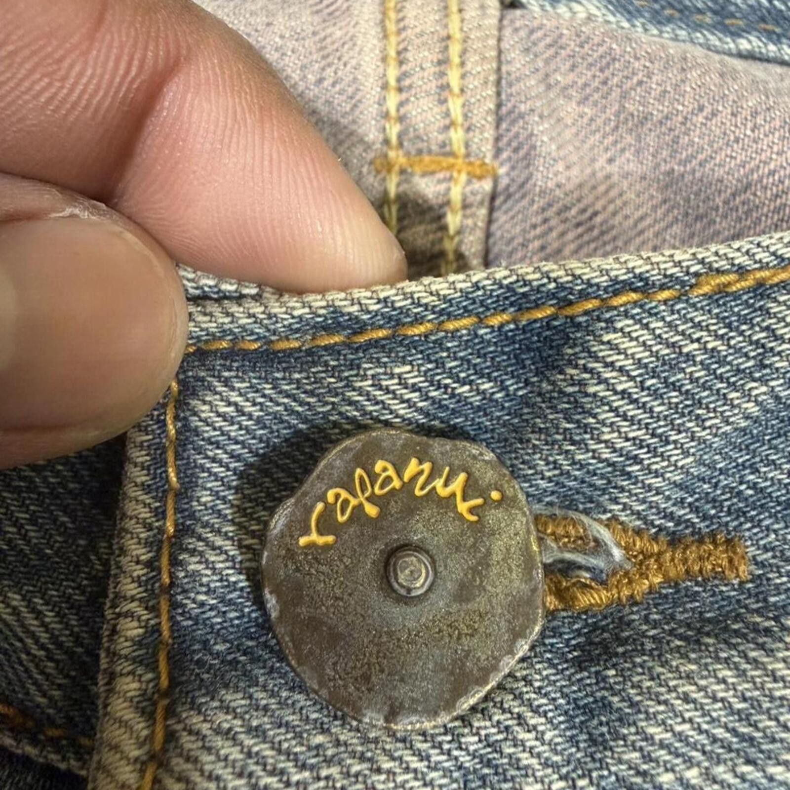 Other Vintage Rapanui light wash ripped look denim jeans Size 32" / US 10 / IT 46 - 5 Thumbnail