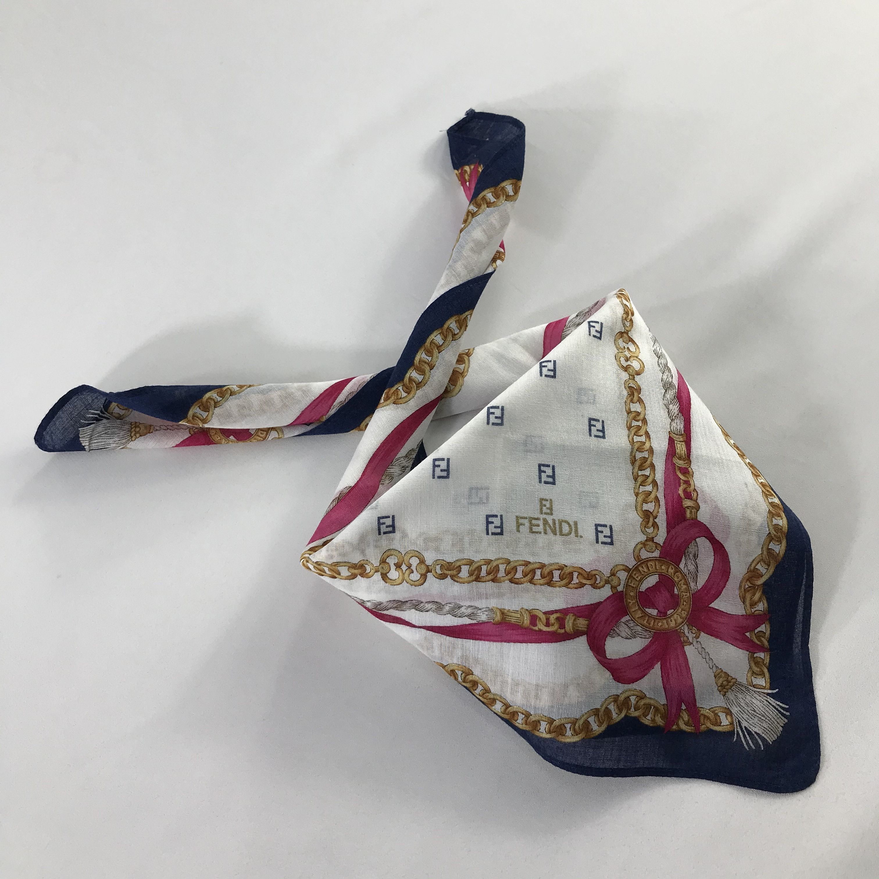 Vintage Vintage Fendi Bandana / Handkerchief / Neckerchief - S705 Size ONE SIZE - 4 Thumbnail