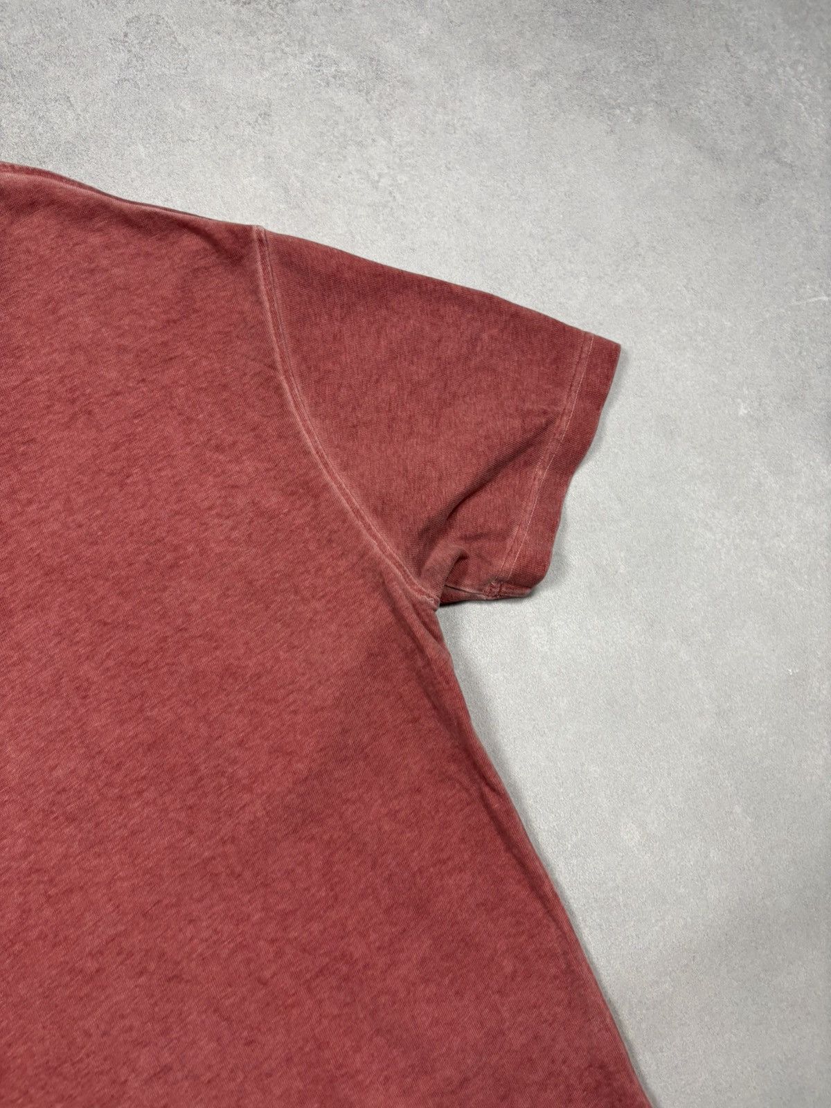 A-COLD-WALL* A-Cold-Wall Distressed T-Shirt Washed Red Asymmetric Seam Size US L / EU 52-54 / 3 - 18 Thumbnail