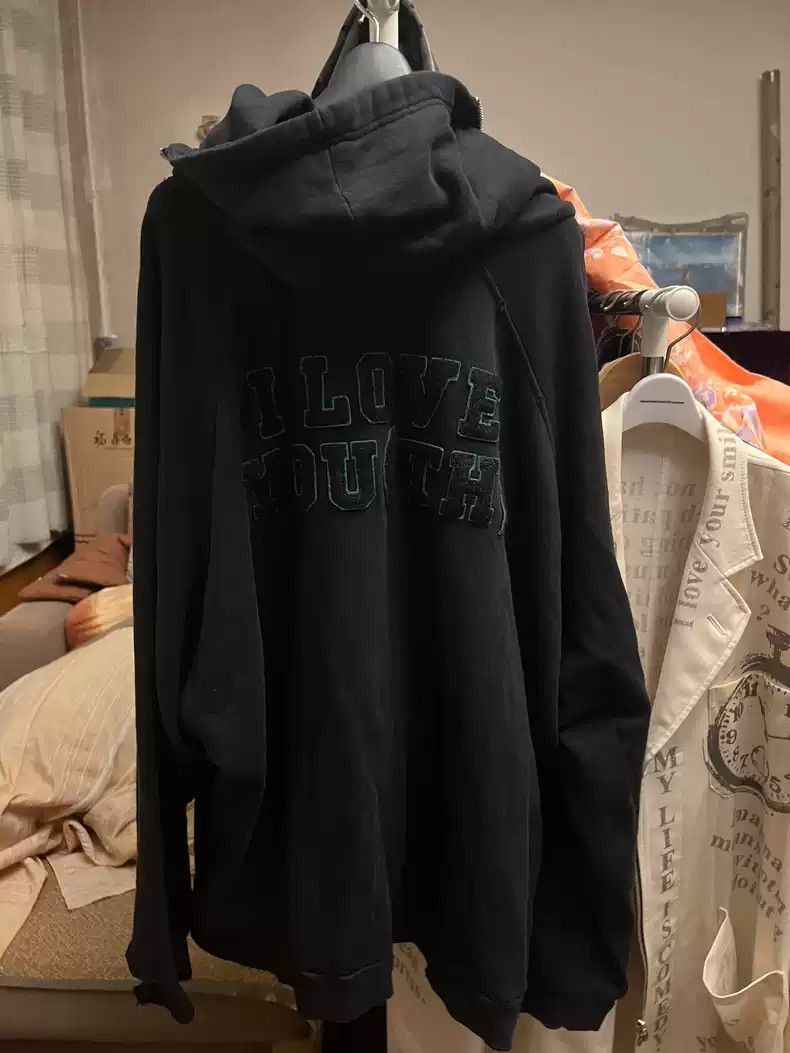 Raf Simons Raf Simons Flocking chain slogan zipper sweater-2505 Size US S / EU 44-46 / 1 - 4 Thumbnail