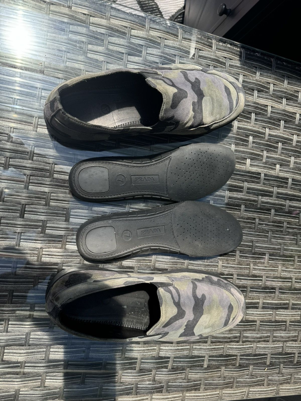 Prada Prada Suede Camo Slip-ons Size US 7 / EU 40 - 11 Thumbnail
