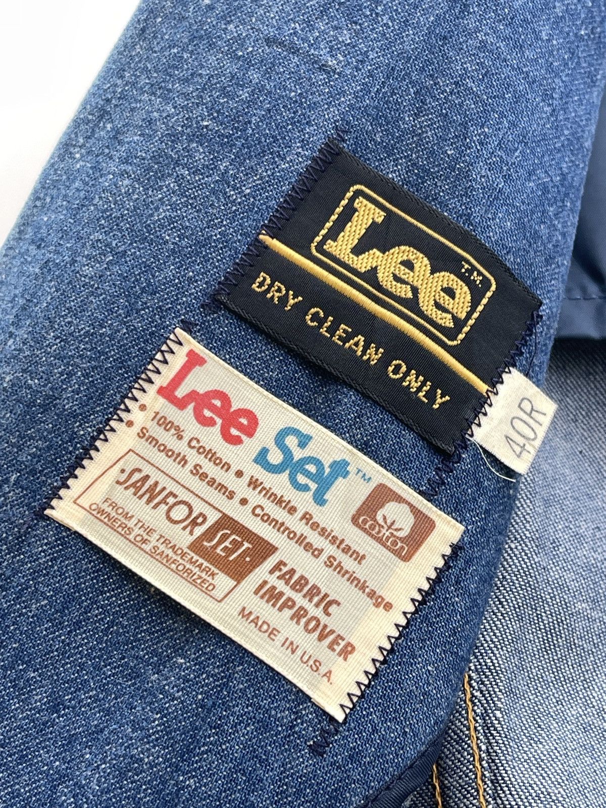 Lee Rare!!! True 70s Lee Sanfor Set Denim Jacket Size US M / EU 48-50 / 2 - 12 Thumbnail