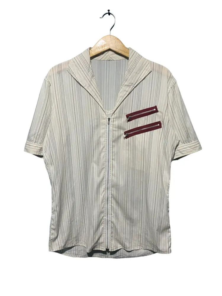 PPFM PPFM striped front slit zipper pocket classic shirt Size US L / EU 52-54 / 3 - 1 Thumbnail