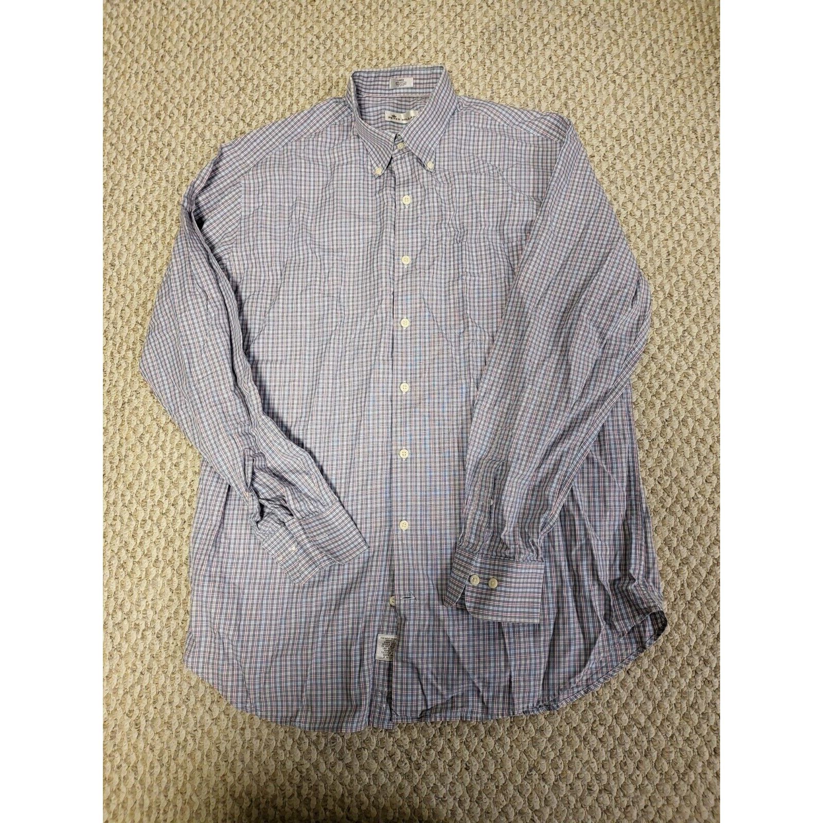 Peter Millar Peter Millar 100% Cotton Mens Dress Shirt Size Large Size US L / EU 52-54 / 3 - 1 Thumbnail