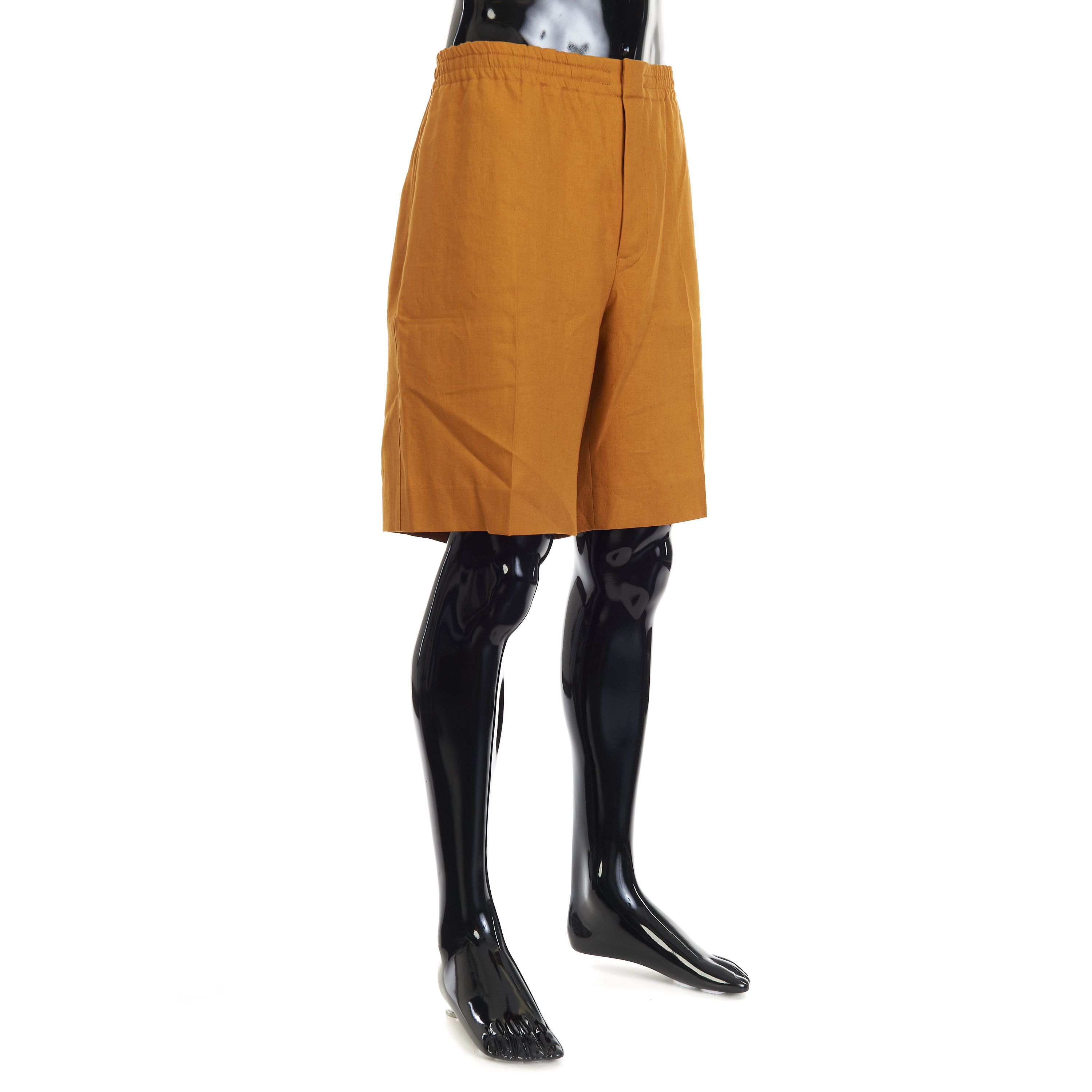 Ermenegildo Zegna Ochre Oasi Lino Shorts Size US 38 / EU 54 - 3 Thumbnail