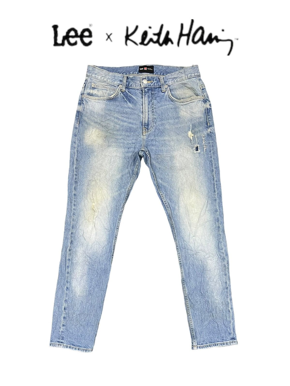 Keith Haring × Lee Lee x Keith Haring Skinny Denim Size US 33 - 3 Thumbnail