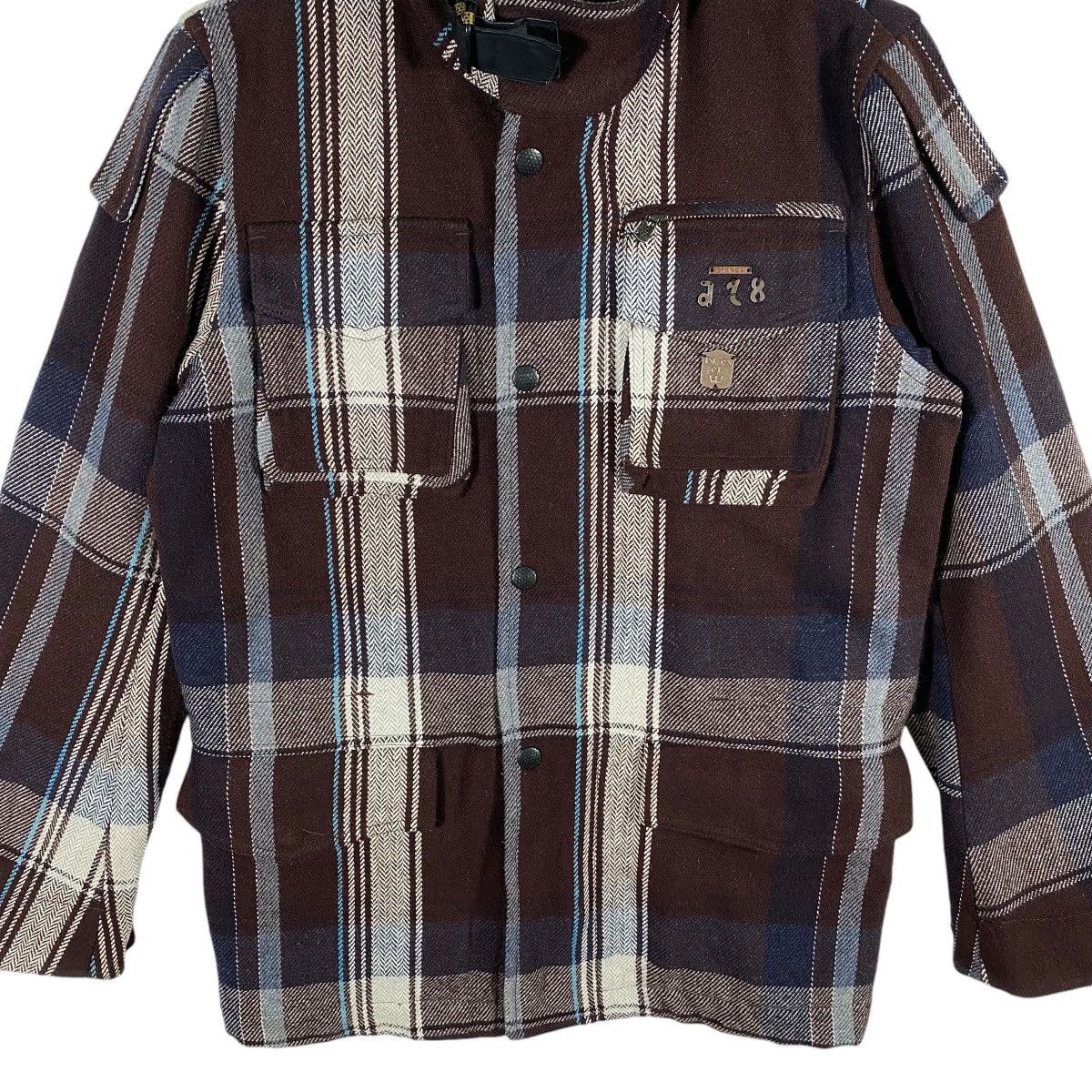 Diesel × Diesel Black Gold Vintage Diesel Wool Button/Zipper Jacket S Size Brown Colour Size US S / EU 44-46 / 1 - 4 Thumbnail
