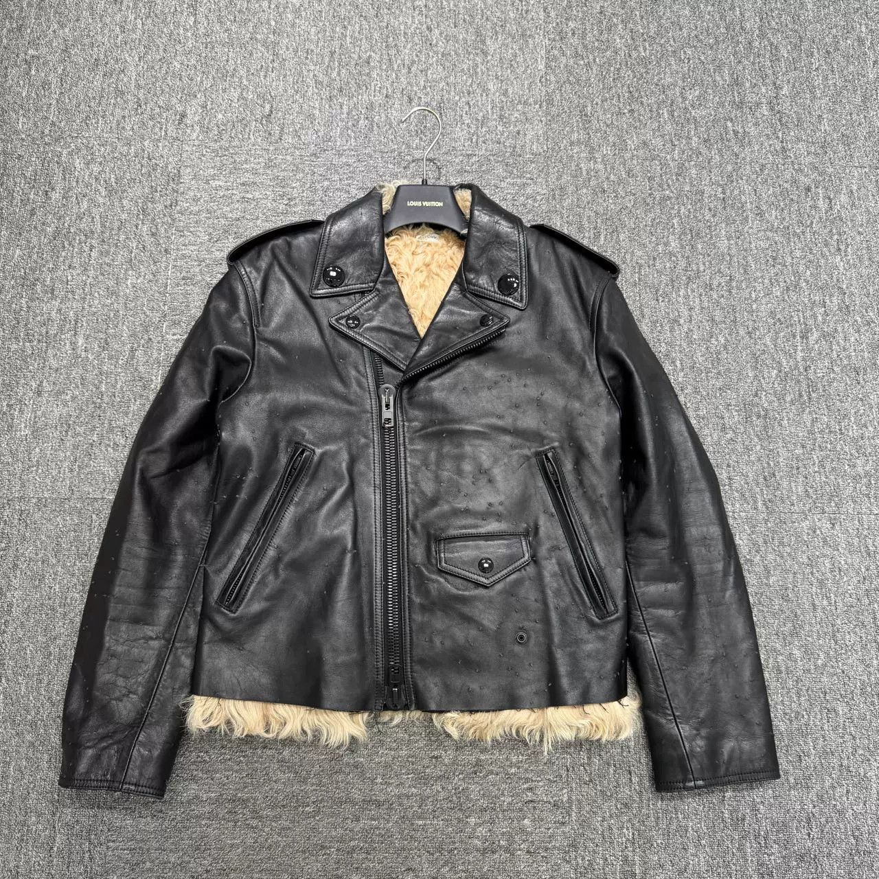 Givenchy Givenchy Black Biker Fur Leather Jacket Size US M / EU 48-50 / 2 - 1 Thumbnail