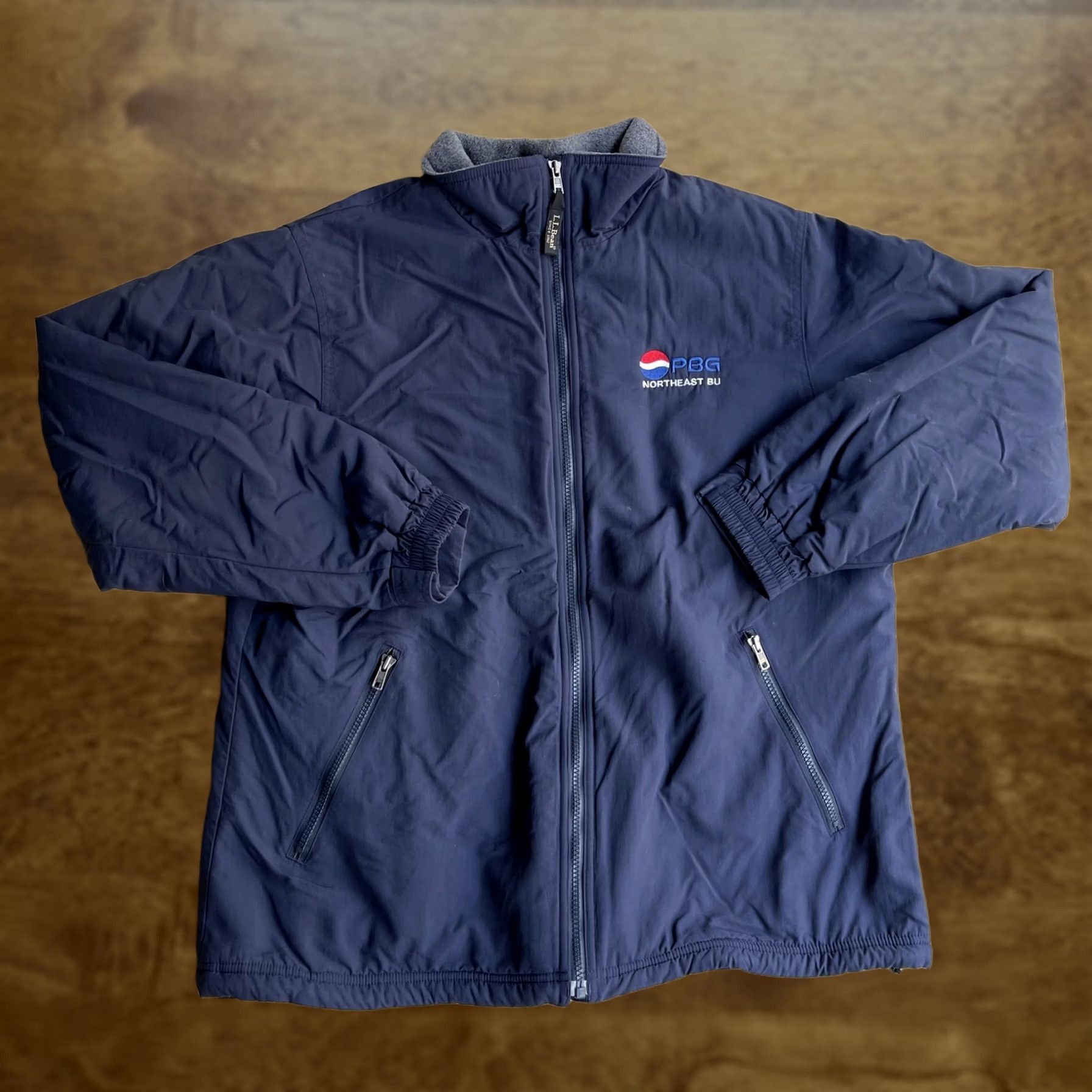Vintage L.L. Bean Jacket Womens L Blue Pepsi PBG Northeast BU Full Zip Insulated Size L / US 10 / IT 46 - 1 Thumbnail