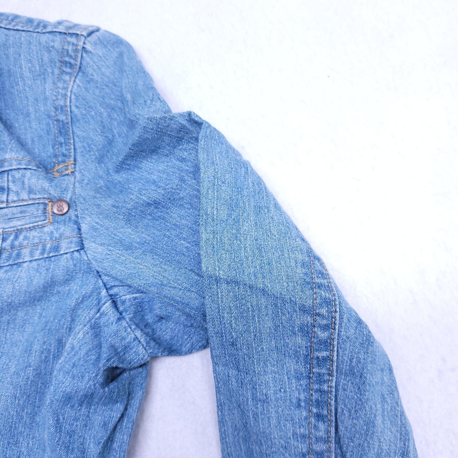 Bill Blass Bill Blass Jeans Button Denim Jean Jacket Womens Size M Blue Size M / US 6-8 / IT 42-44 - 5 Thumbnail