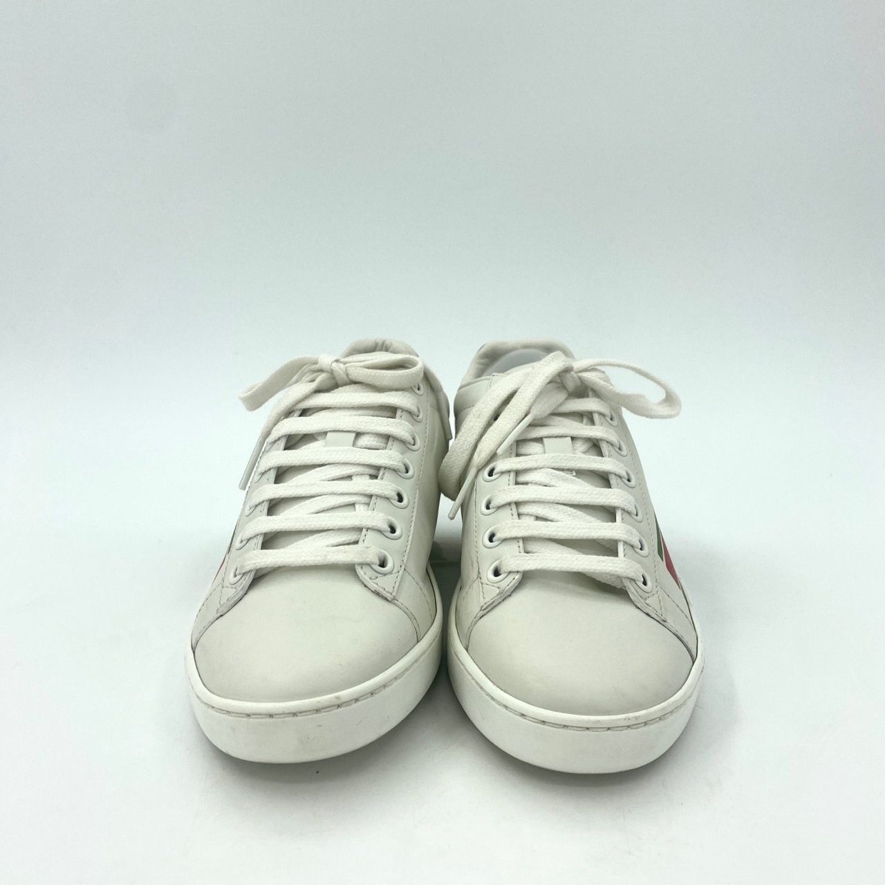 Gucci [Gucci] Interlocking GG Low-Top Lace-Up Sneakers 34.5 White Size US 4 / IT 34 - 6 Thumbnail