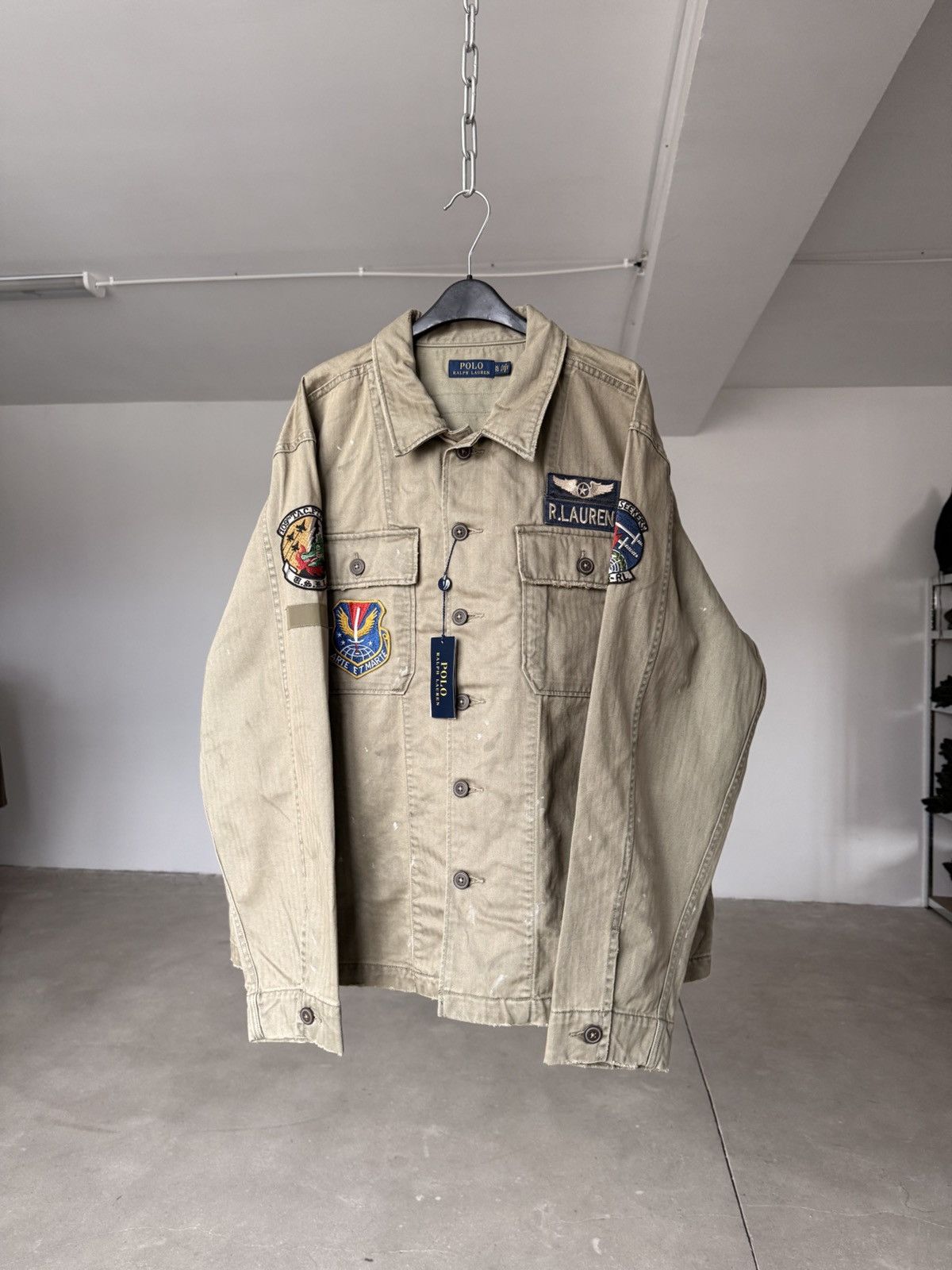 Polo Ralph Lauren RARE Polo Ralph Lauren Military Overshirt Jacket Size US XL / EU 56 / 4 - 1 Thumbnail
