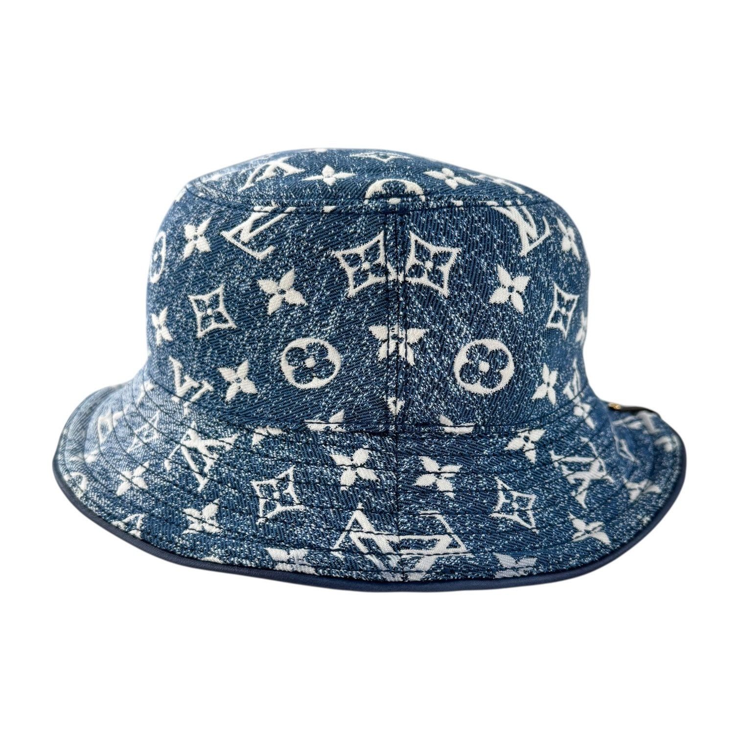 Louis Vuitton Louis Vuitton Monogram Washed Out Denim Bucket Hat Size ONE SIZE - 5 Thumbnail
