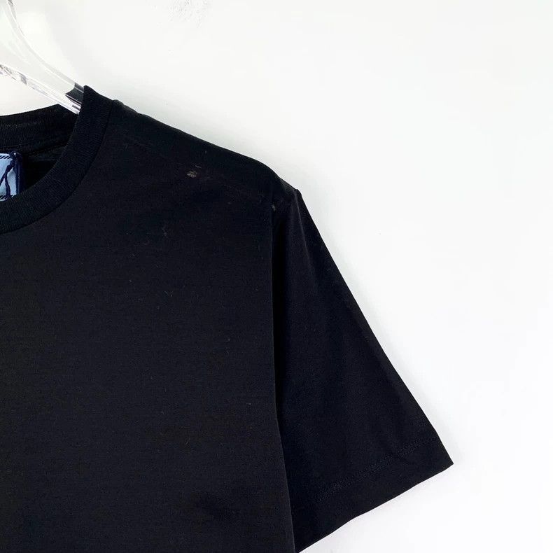 Prada Prada Black Cotton Crew Neck Short Sleeve Tshirt-2506 Size US S / EU 44-46 / 1 - 3 Thumbnail