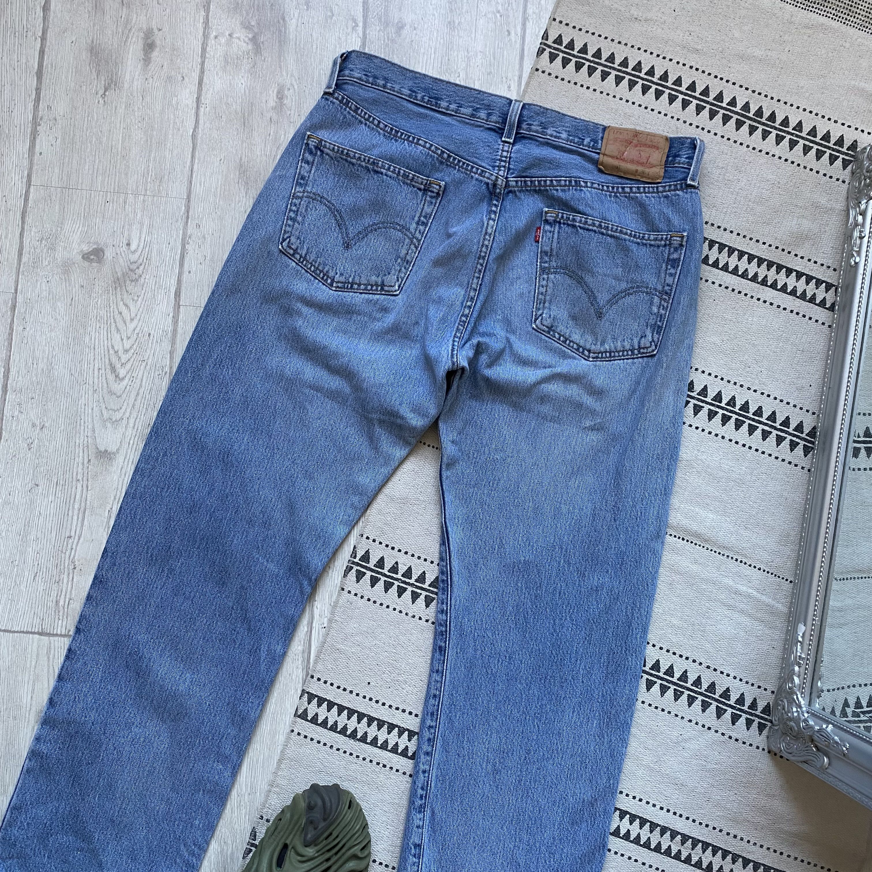 Levi's Vintage Clothing 👖Vintage 90's Levis jeans 501 Distressed Denim pants Y2K Size US 34 / EU 50 - 13 Thumbnail
