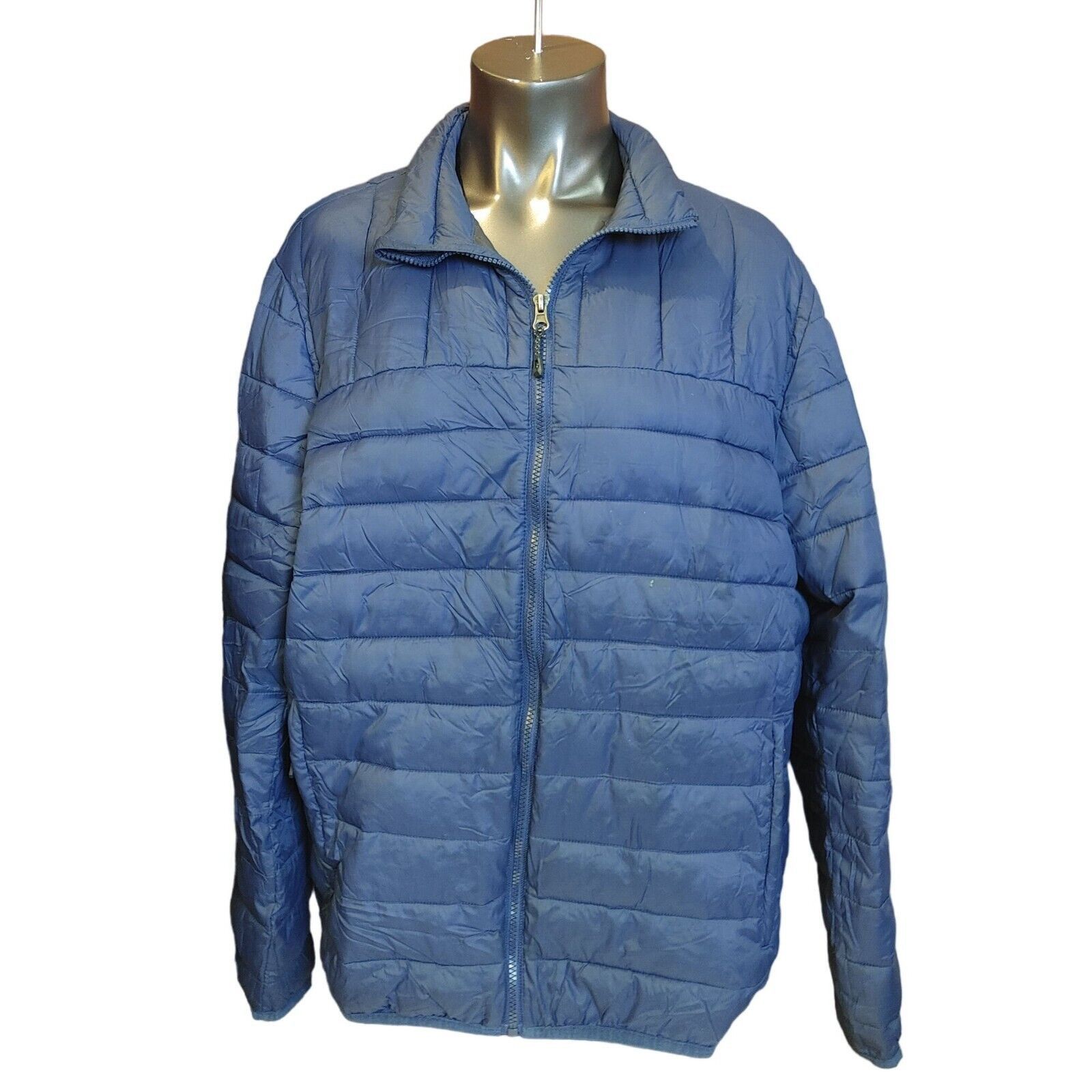 Other SwissTech Men's Blue/Gray Long Sleeve Puffer Jacket LG (42-4 Size US L / EU 52-54 / 3 - 1 Thumbnail