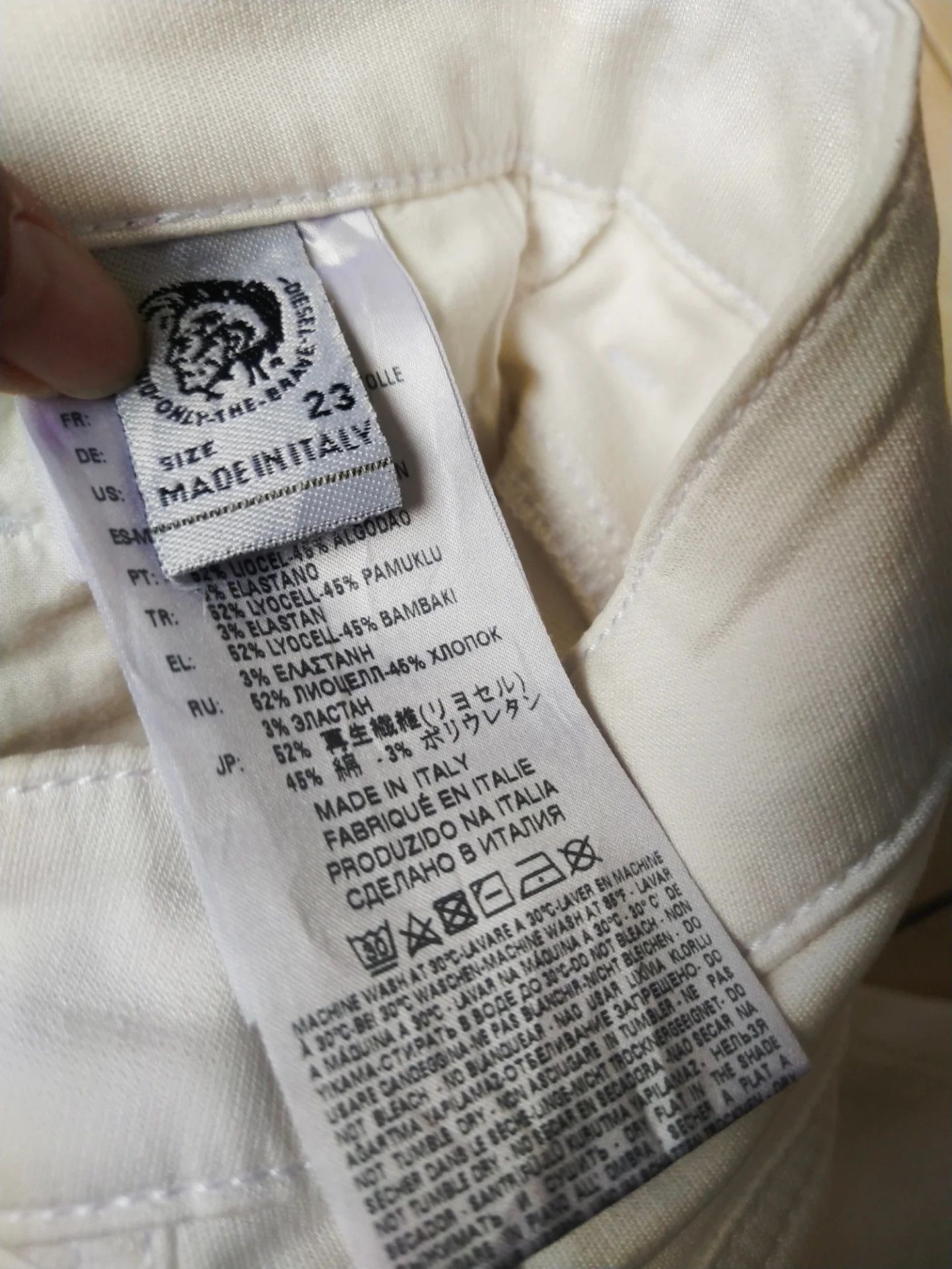 Diesel Diesel Candys-Ne Italy Women White Premium Skinny Denim Size 27" / US 4 / IT 40 - 9 Thumbnail