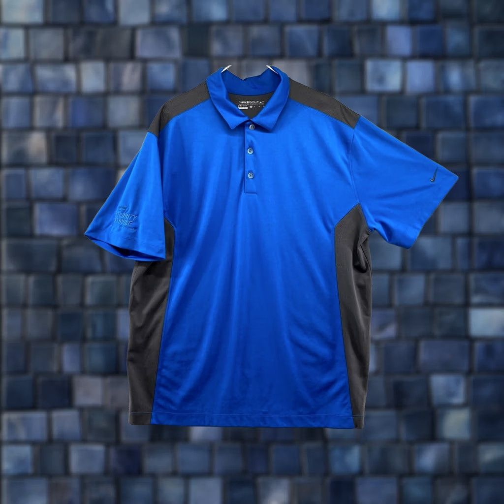 Nike Nike Golf Polo Shirt XL Men's Security Service Federal Credit Union Embroidered Logo Dri-Fit Polo Size US XL / EU 56 / 4 - 1 Thumbnail