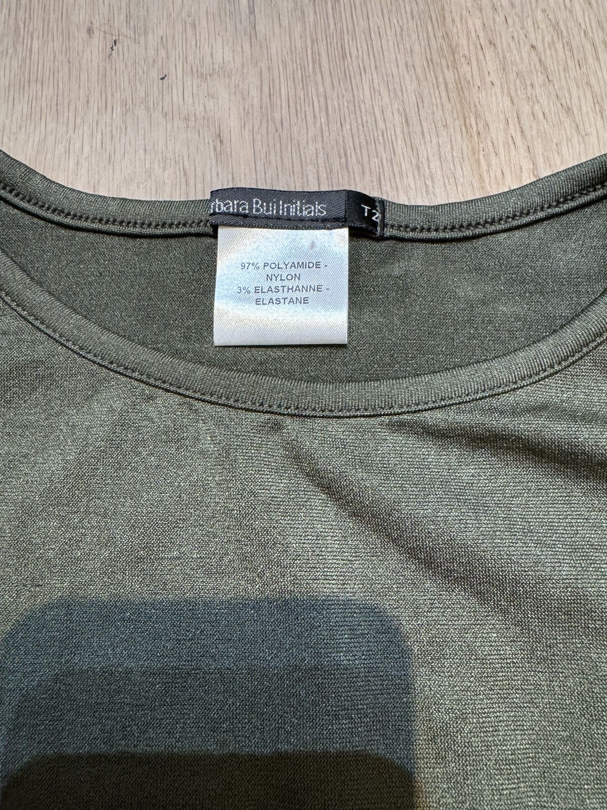 Barbara Bui Khaki green elastic tank top Size M / US 6-8 / IT 42-44 - 3 Thumbnail