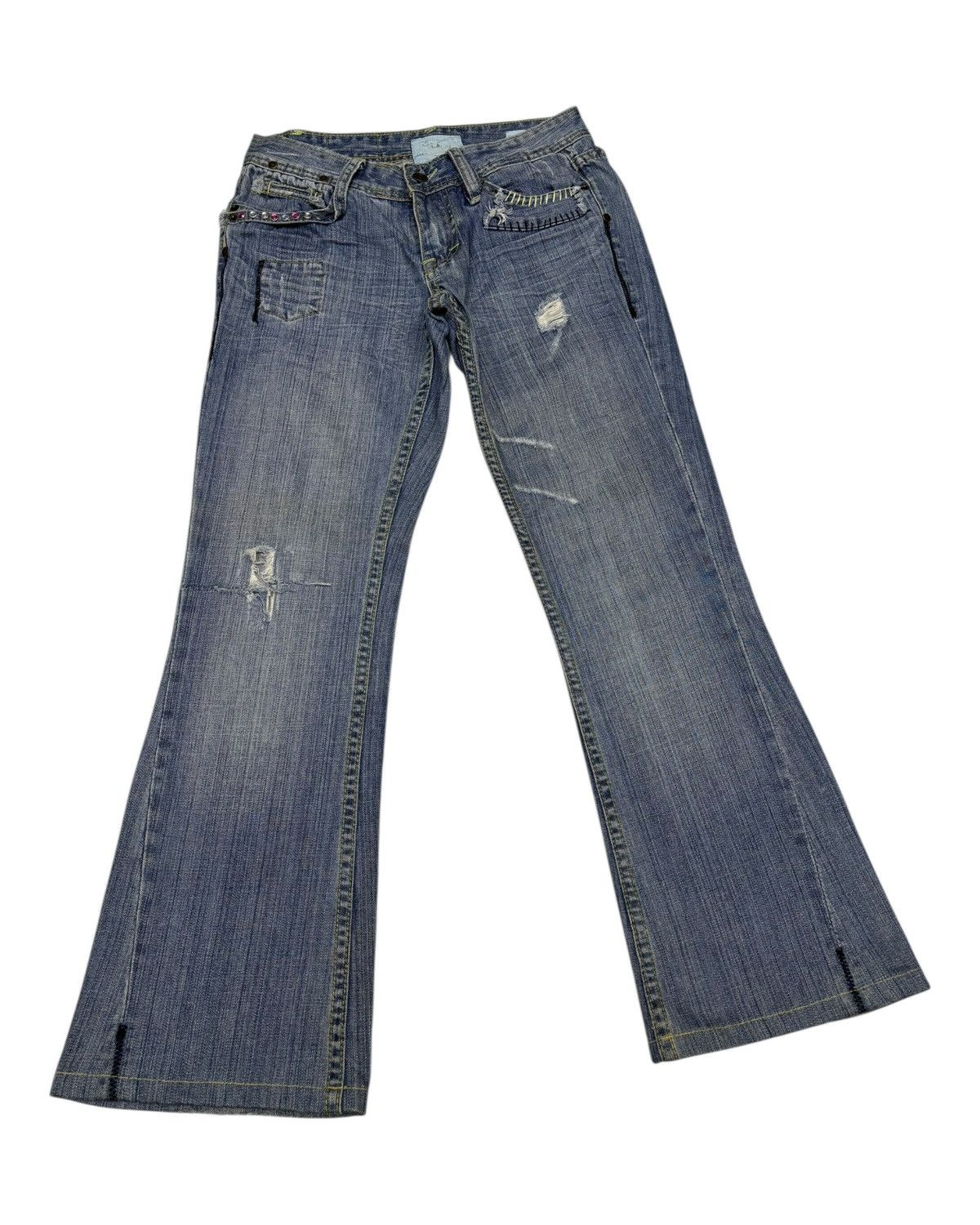 Jimmy Taverniti 🔥TAVERNITI SO JEANS FLARED BOOTCUT JEANS Size 27" / US 4 / IT 40 - 3 Thumbnail