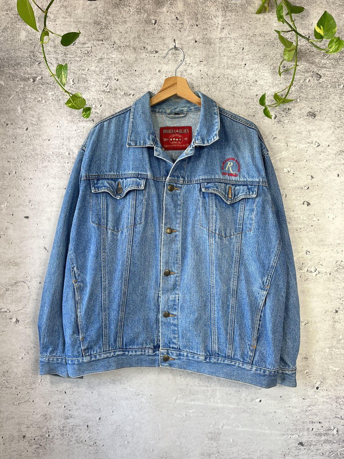 Vintage Las Vegas Riviera Casino Emroidered Denim Jacket M Size US M / EU 48-50 / 2 - 2 Thumbnail
