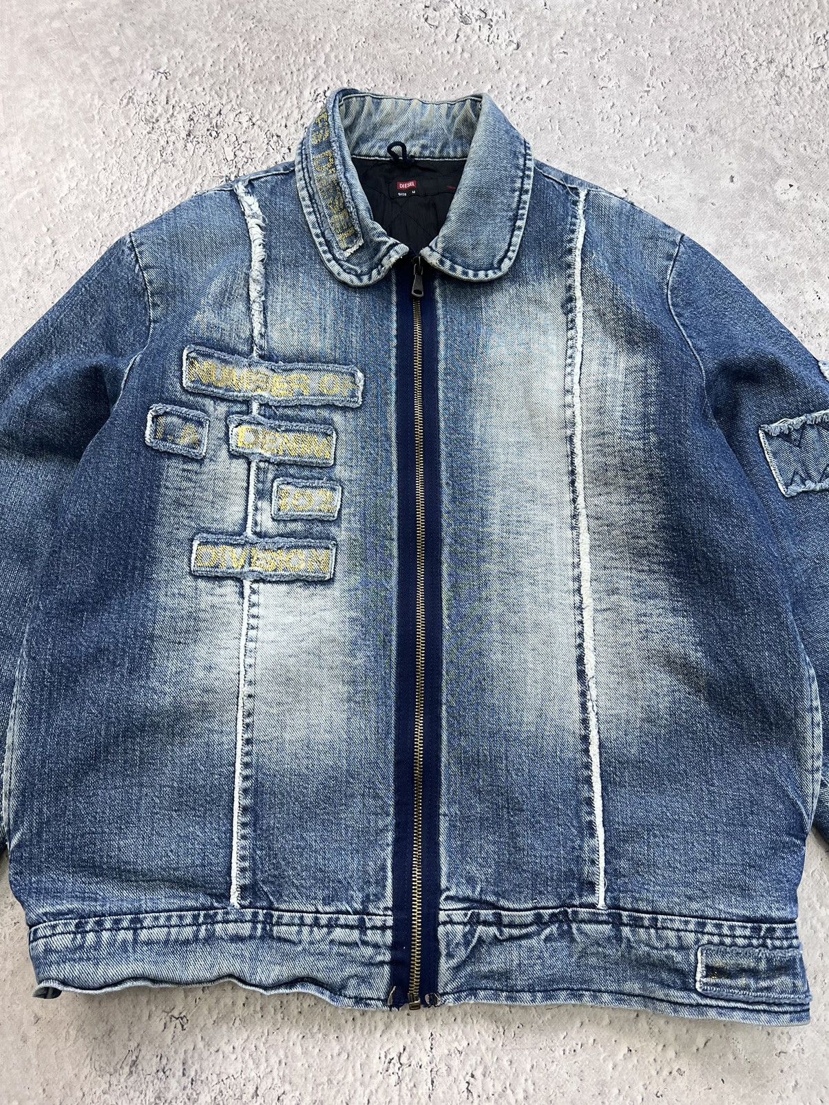 Diesel × Vintage Vintage Diesel Moto Racer Zipper Punk Jacket Avant Garde Size US M / EU 48-50 / 2 - 3 Thumbnail