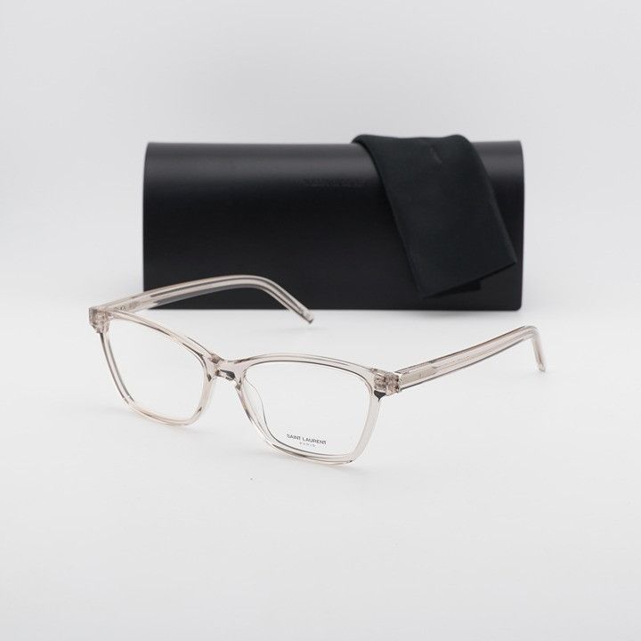 Saint Laurent Paris Saint Laurent SLM128 011 Eyeglasses Nude 56mm Square Frame Size ONE SIZE - 11 Thumbnail