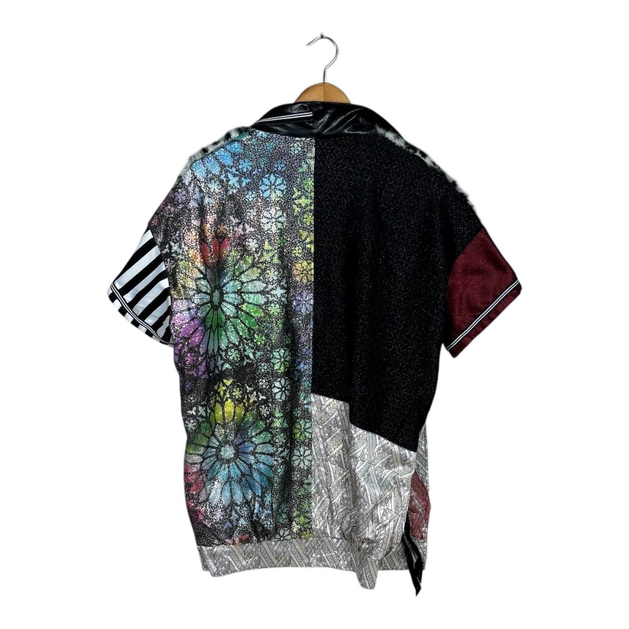 Beauty Beast Vintage Mixed Media BDSM Multi Patterned Jacket Size US L / EU 52-54 / 3 - 2 Thumbnail