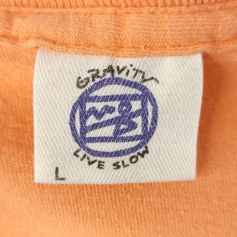 Vintage VINTAGE Gravity Tropical Dog T Shirt Mens Large 90s Florida Keys Palm Tree Orange Cotton Crew Neck Short Sleeve Dog Daze Womens Mens Boys Girls Size US L / EU 52-54 / 3 - 6 Thumbnail