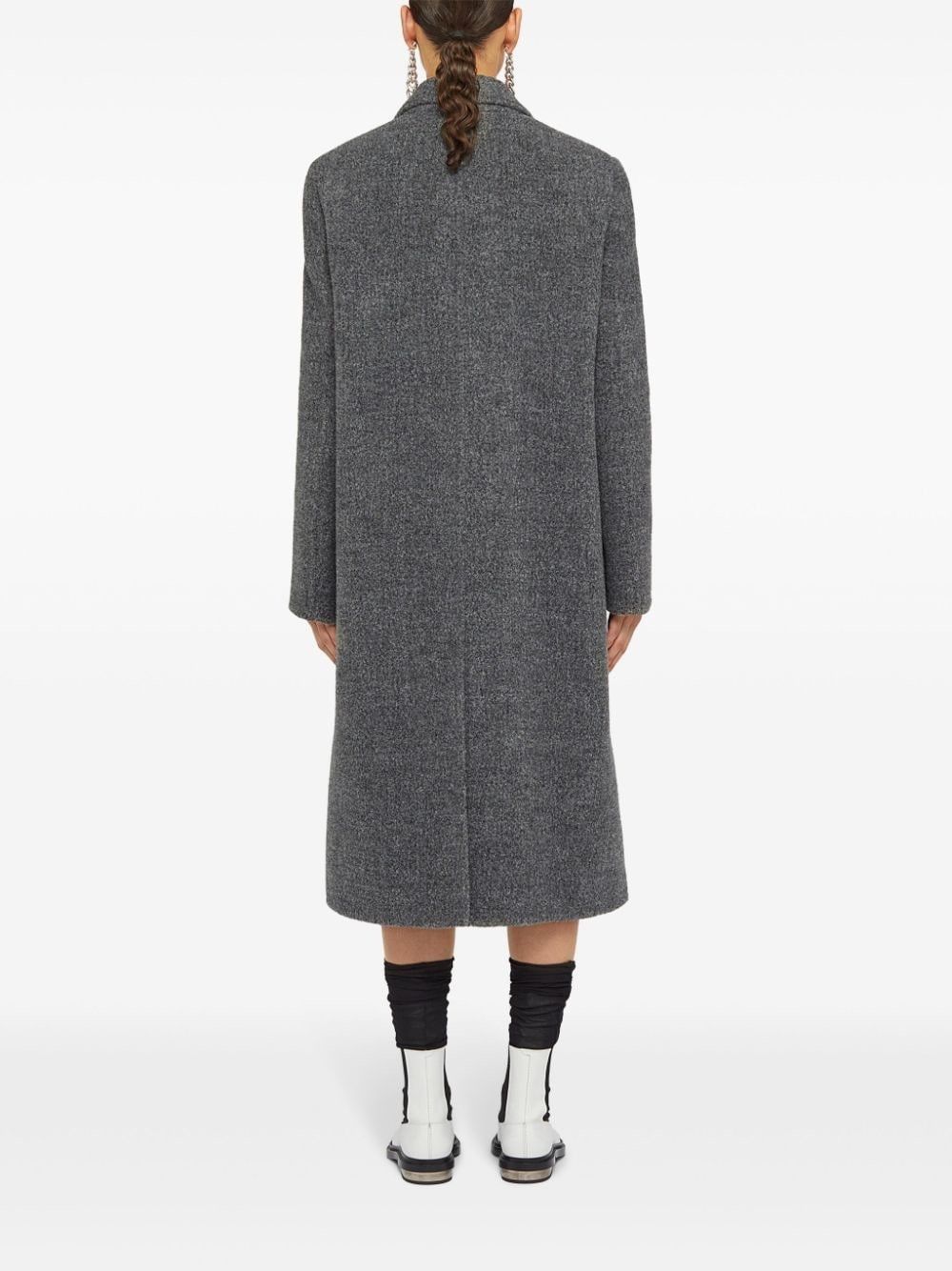 Jil Sander o1w1db10825 Long Coat in Gray Size S / US 4 / IT 40 - 3 Thumbnail