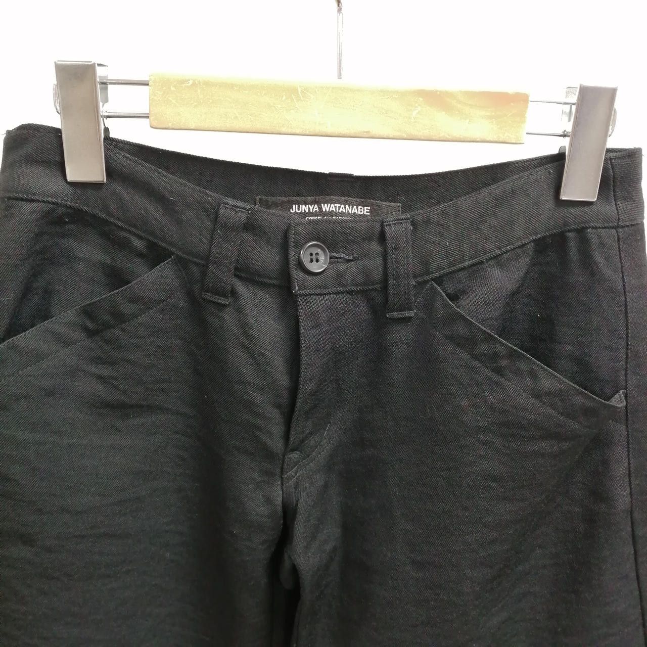 Comme des Garcons × Junya Watanabe Junya Watanabe x Comme des Garcons Wool Wide Pants Black S Size 25" / US 0 / IT 36 - 3 Thumbnail