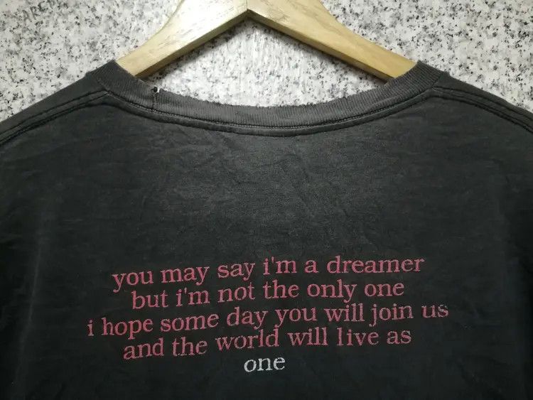 Band Tees × Vintage JOHN LENNON VINTAGE 90S SUN FADED Size US L / EU 52-54 / 3 - 6 Thumbnail