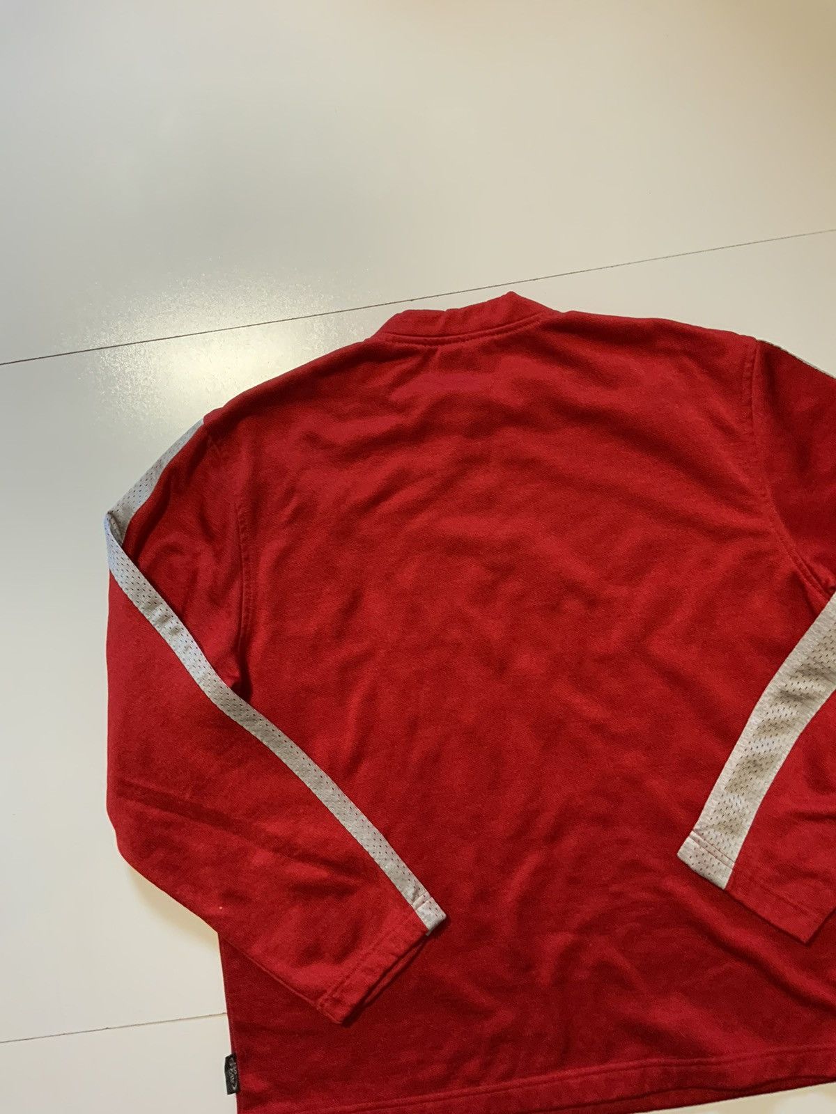 No Fear × Vintage Vintage No Fear Red 1/4 Zip Motocross BMX Racing Jersey Size US XL / EU 56 / 4 - 4 Thumbnail